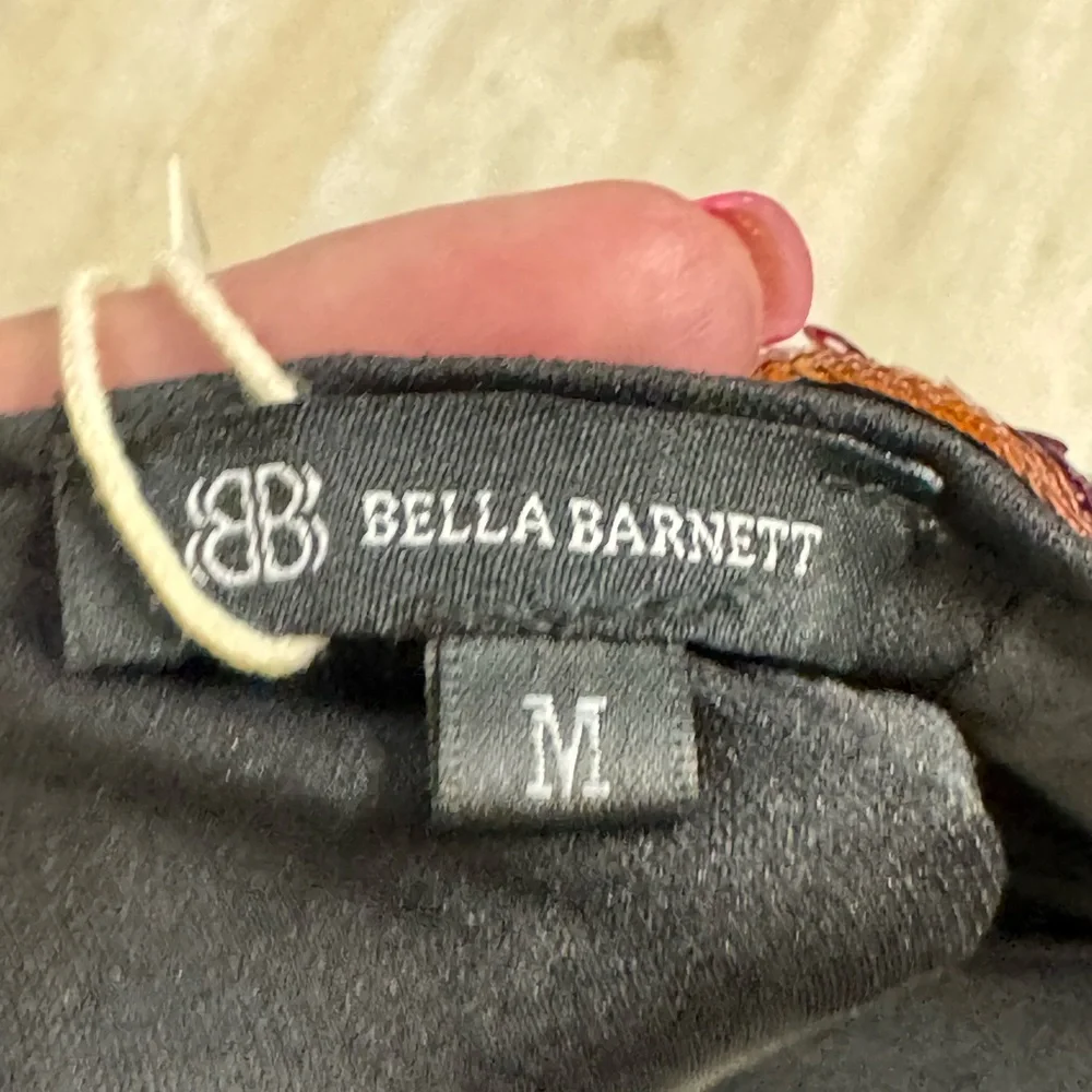 Bella Barnett Sequin Strapless Dress in Fuchsia, Gold and Black size M - Picture 12 of 15